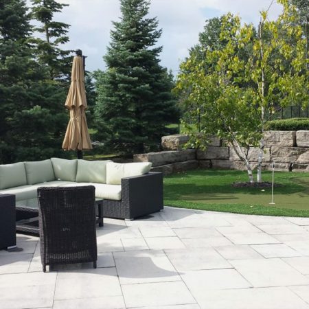 Backyard Landscaping Aurora Interlock